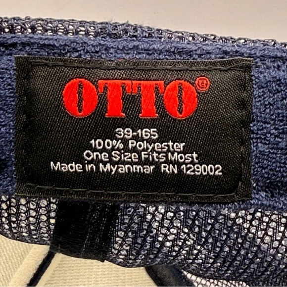 OTTO | Navy & Yellow Lightning Bolt Hat POSHFEST 2024 Exclusive Swag Trucker Hat - Picture 7 of 9